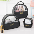 Fashion Luxury Professional Leather Zipper Travel Custom Cosmetic Bag, Cosmetic Packaging Boxes